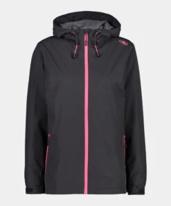 CMP WOMAN RAIN JACKET FIX HOOD W
