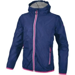 CMP GIRL JACKET FIX HOOD,NAVY
